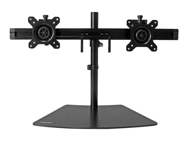 StarTech.com Dual-Monitorhalter - Monitor Halterung für zwei Displays - Aufstellung - einstellbarer Arm - für LCD-Display - Kunststoff, Aluminium, Stahl - Schwarz - Bildschirmgröße: 61 cm (24")