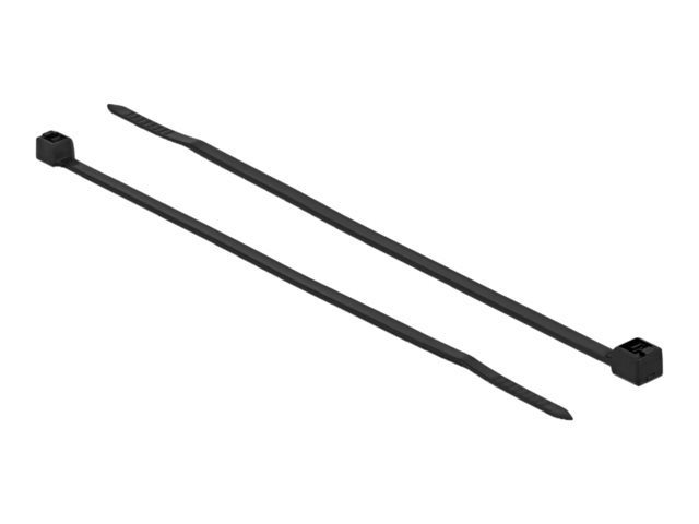 Delock Kabelbinder - 10 cm - Schwarz (Packung
