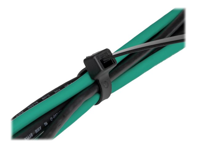 Delock Kabelbinder - kältebeständig - 15 cm - Schwarz (Packung mit 100)