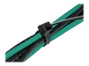 Delock Kabelbinder - kältebeständig - 15 cm - Schwarz (Packung mit 100)