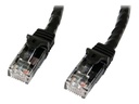 StarTech.com 5m CAT6 Ethernet Cable, 10 Gigabit Snagless RJ45 650MHz 100W PoE Patch Cord, CAT 6 10GbE UTP Network Cable w/Strain Relief, Black, Wiring is UL Certified/TIA - Category 6 - 24AWG (N6PATC5MBK)