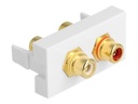 Delock Easy 45 - Einrastmodul - roter/weißer