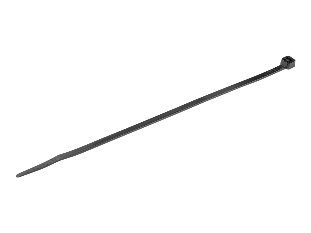 StarTech.com Kabelbinder - 203x4 mm, gebogene Spitze, schwarz, 1000 Stück - Kabelbinder - 20.32 cm - Schwarz - TAA-konform (Packung mit 1000)