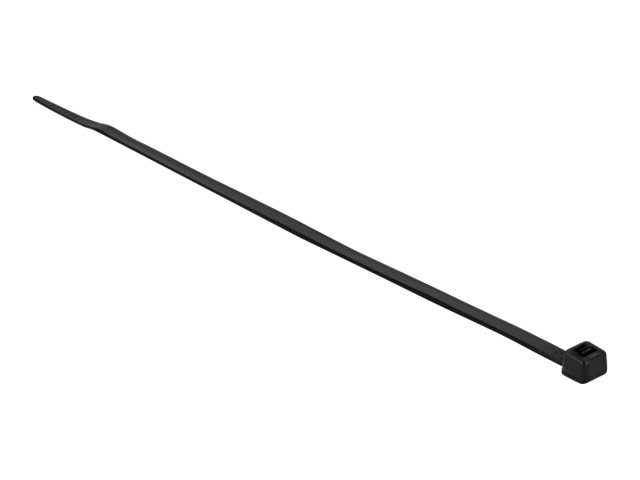 Delock Kabelbinder - kältebeständig - 38 cm - Schwarz (Packung mit 100)