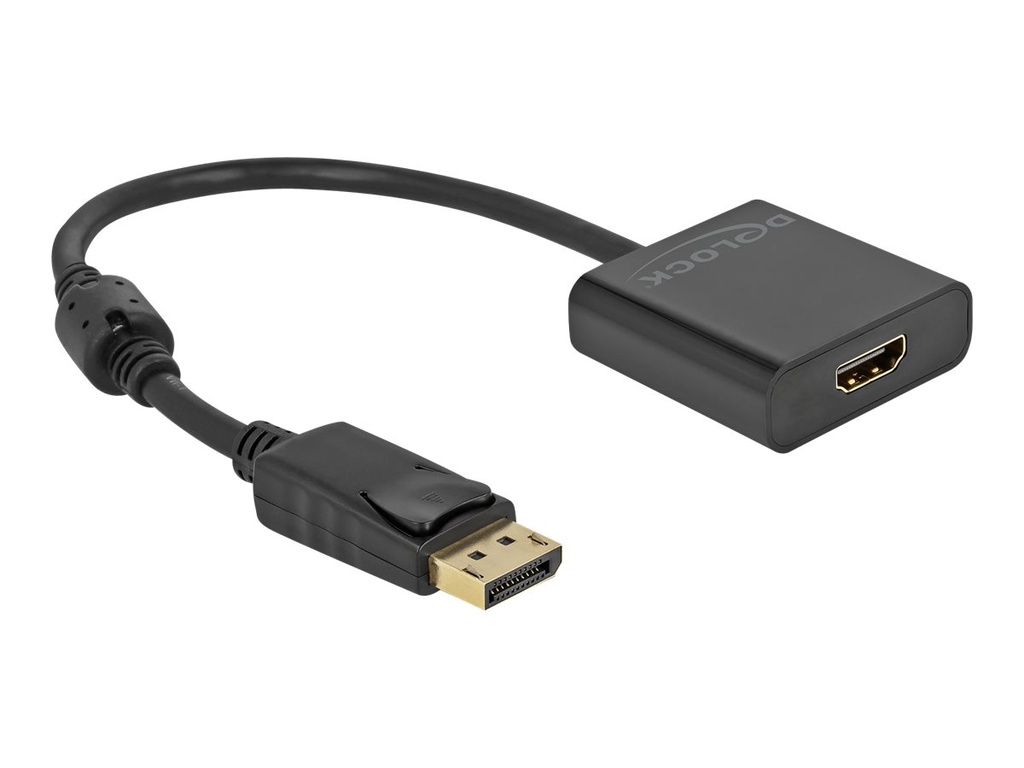 Delock Videoadapter - DisplayPort männlich eingerastet zu HDMI weiblich