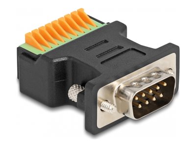 Delock Serieller Adapter - 9-poliger Anschlussblock zu DB-9 (M)