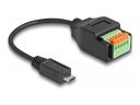 Delock USB-Adapter - 5-poliger Anschlussblock zu Micro-USB Typ B (M)