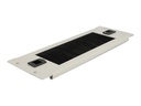 Delock Kabelmanagementleiste - Grau - 2U - 25.4 cm (10")