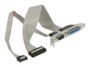Delock Serielle / parallele Konsole - DB-9, DB-25 zu IDC 25-polig, 9-polig IDC (W)