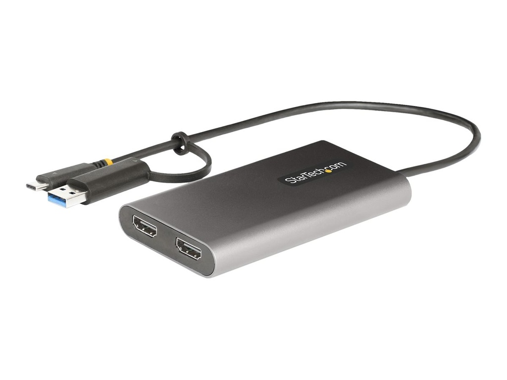 StarTech.com USB-C Dual HDMI Adapter - USB-C/USB auf 2x 4K HDMI