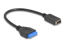 Delock Internes USB-Kabel - 19-polige USB-Stiftleiste (W)