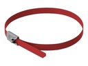 Delock Kabelbinder - 20 cm - Rot (Packung mit