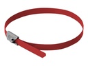 Delock Kabelbinder - 40 cm - Rot (Packung mit