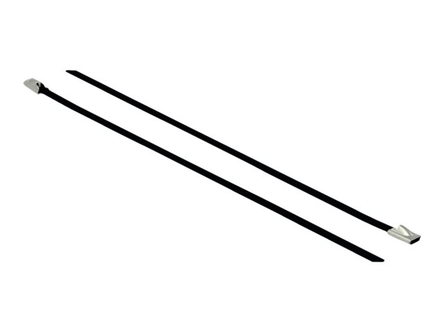 Delock Kabelbinder - 20 cm - Schwarz (Packung