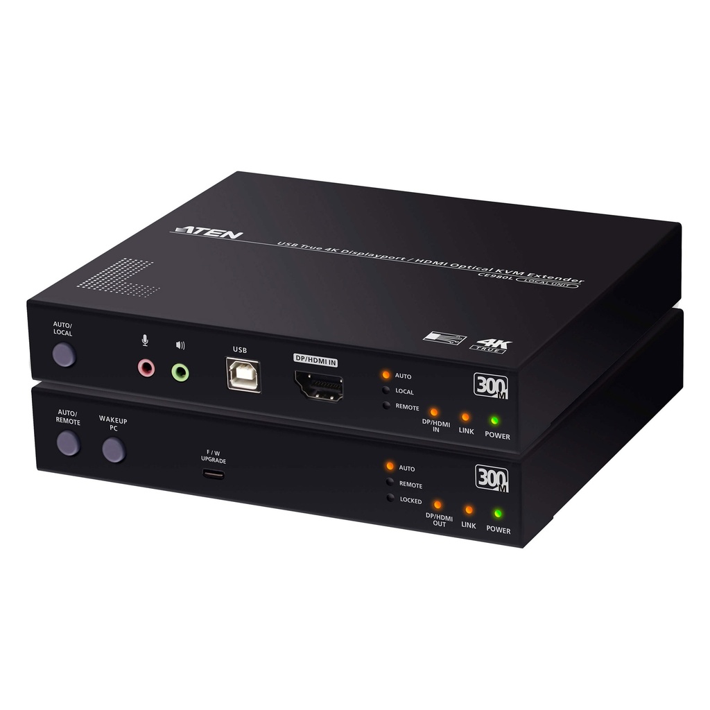 ATEN CE980 USB True 4K DisplayPort/HDMI Optical KV - DisplayPort - DisplayPort