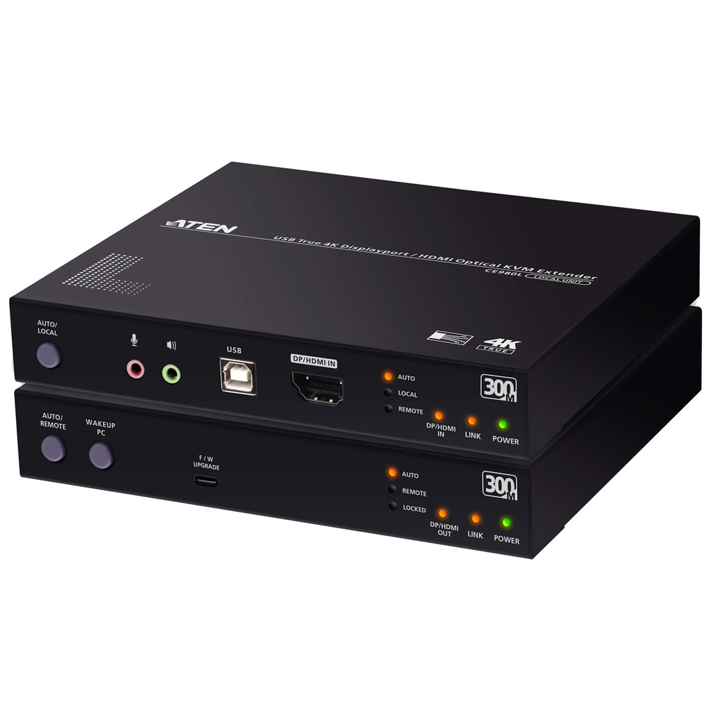 [CE980-AT-G] ATEN CE980 USB True 4K DisplayPort/HDMI Optical KV - DisplayPort