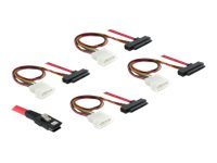 Delock Internes SAS-Kabel - 36 PIN 4iMini MultiLane zu interne Stromversorgung, 4-polig, interne SAS, 29-polig (SFF-8482)