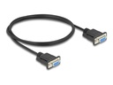 Delock Serielles RS-232-Kabel - DB-9 (W) schraubbar zu DB-9 (W)