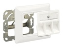 Delock Keystone Wall Outlet - Wanddose - Pure White, RAL 9010