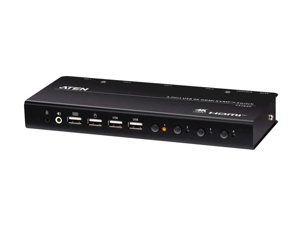 ATEN CS784H - KVM-/Audio-/USB-Switch - 4 x KVM/Audio/USB
