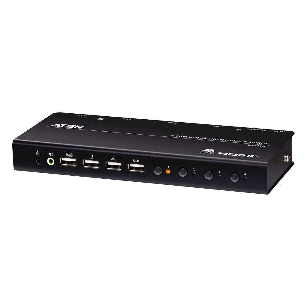 ATEN CS784H USB HDMI KVM Switch - KVM-Umschalter - 4-Port