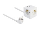 Delock Netzteil - 17 Watt - 3.4 A - 6 Ausgabeanschlussstellen (2 x USB, 24 pin USB-C, 3 x Stecker CEE 7/3)