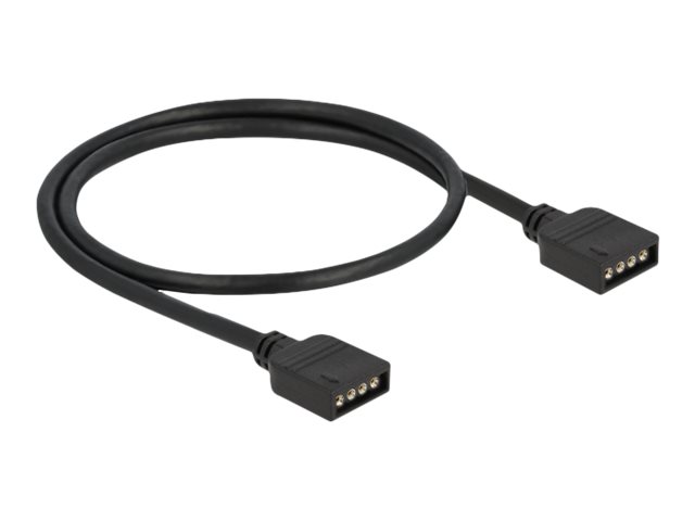 Delock RGB LED Verlängerungskabel - 4-poliger RGB-Anschluss (W)