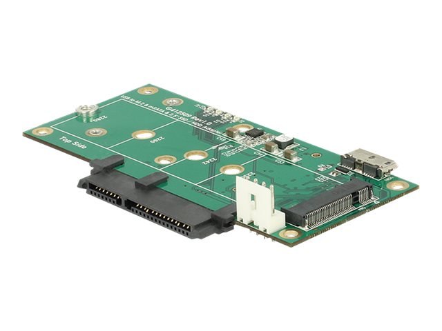 Delock Speicher-Controller - mSATA, M.2 - M.2 Card / SATA 6Gb/s / mSATA - 6 Gbit/s - USB 3.1 (Gen 2)