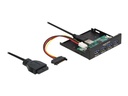 Delock Hub - intern 3,5" - 4 x USB 3.2 Gen 1 + 1 x USB 3.0 (intern)
