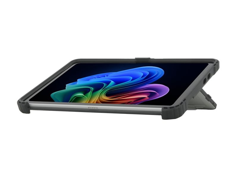 Mobilis Hintere Abdeckung für Tablet - widerstandsfähig - mit verstärkten Kanten - durchsichtig, Schwarz - für Microsoft Surface Pro for Business (12-inch)
