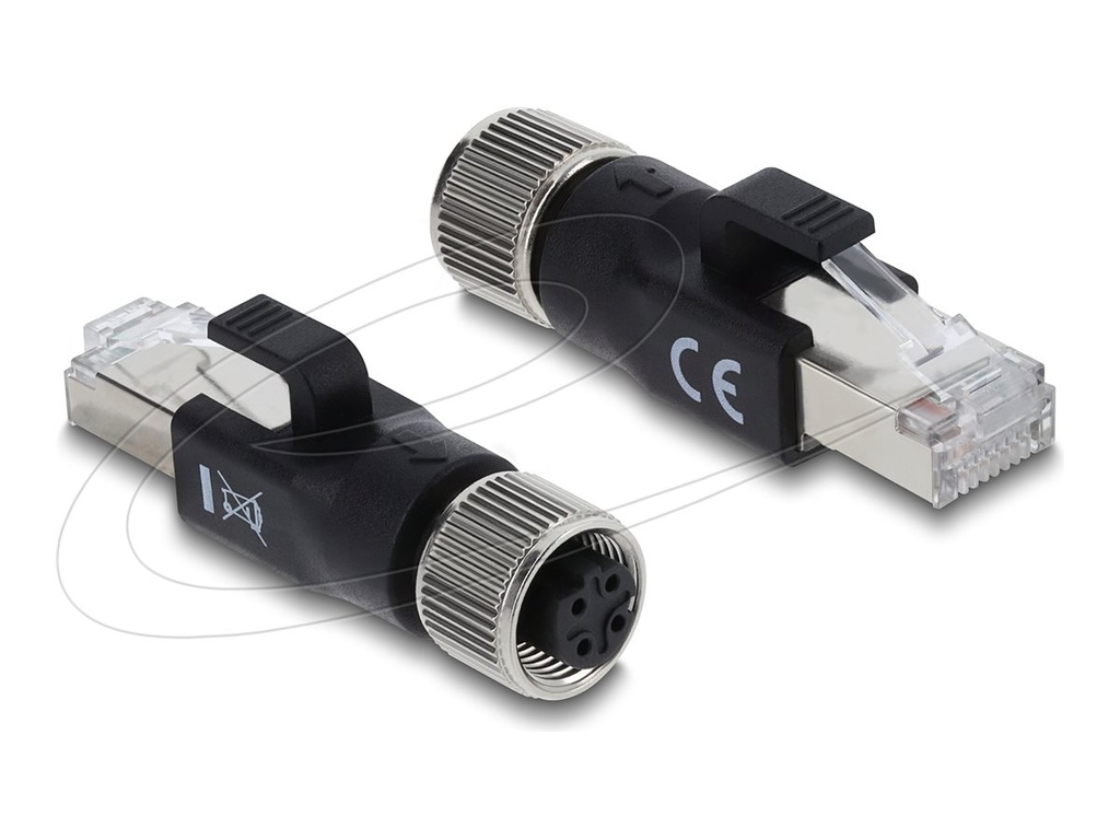 [90832] Delock Netzwerkadapter - 4-polig M12-D (W)