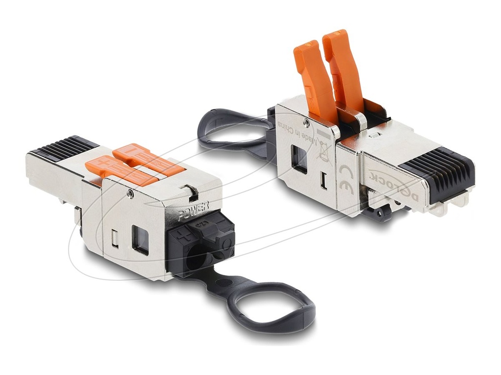 Delock Netzwerkanschluss - RJ-45 (M) Schloss