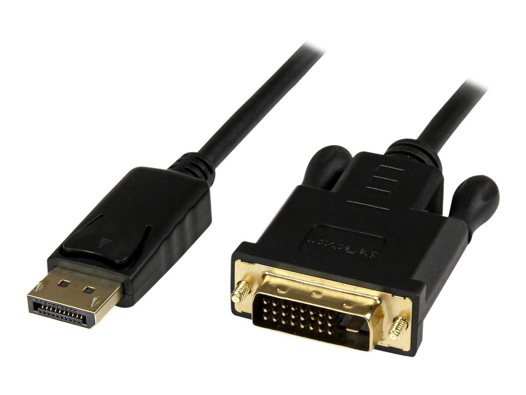 StarTech.com StarTech 90cm Aktives DisplayPort auf DVI Kabel - Stecker/Stecker - DP zu DVI Adapter/ Konverter - 1920x1200 / 1080p - Schwarz - DisplayPort-Kabel - DisplayPort (M)