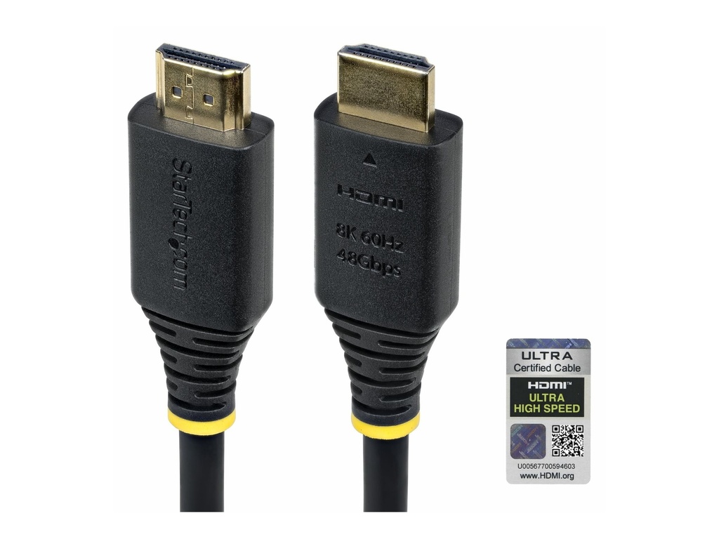 StarTech.com Ultra High Speed - HDMI-Kabel - HDMI männlich zu HDMI männlich - 1 m - abgeschirmt - Schwarz - passiv, 4K120Hz Unterstützung, 8K60Hz (7680 x 4320)