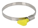 Delock Butterfly - Schlauchschelle - geeignet für 60 - 80 mm Schlauch - Gelb (Packung mit 10)