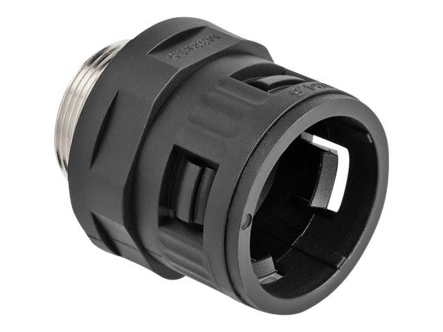 Delock Schlauchverschraubung - mit Messing-Außengewinde M32 - Schwarz (Packung mit 2)