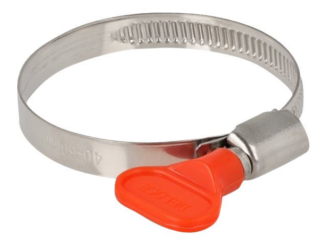 [19449] Delock Butterfly - Schlauchschelle - geeignet für 40 - 60 mm Schlauch - Rot (Packung mit 10)