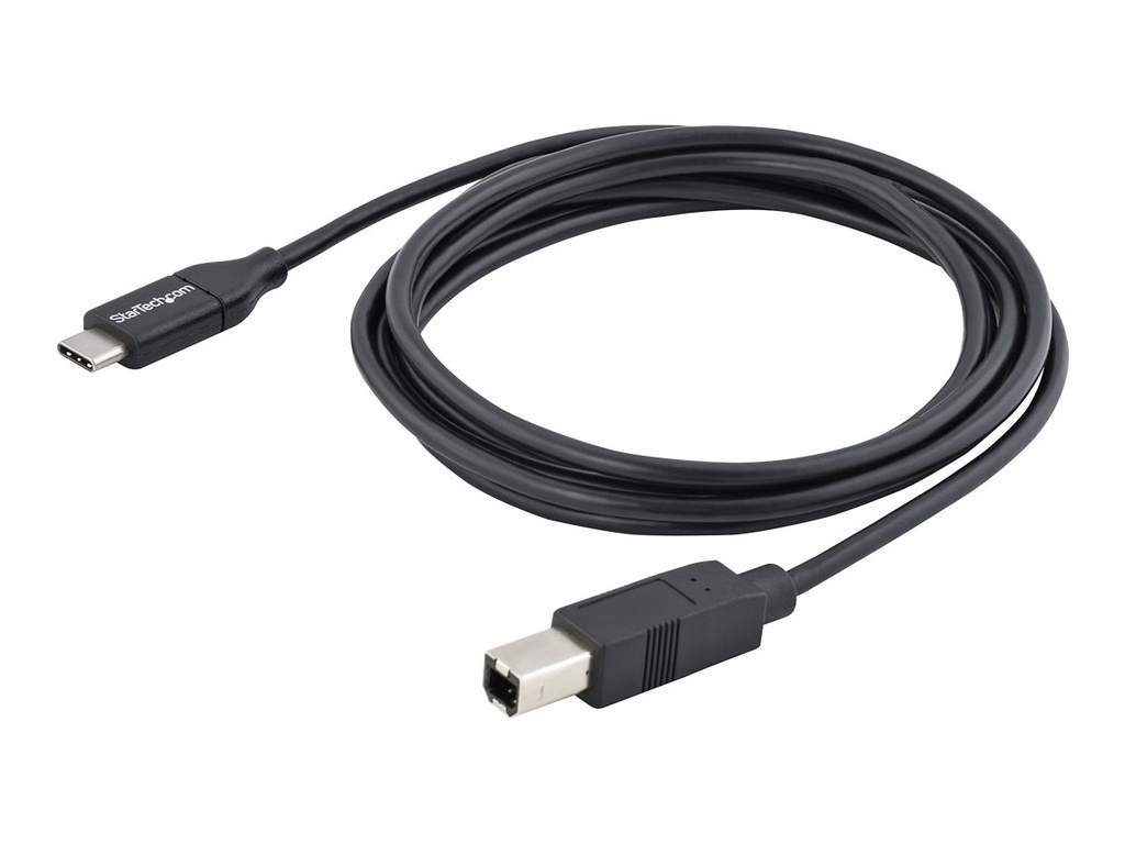 StarTech.com StarTech 2m 6ft USB C to USB B Cable - USB 2.0 - USB Type C Printer Cable M/M - USB 2.0 Type-C to Type-B Cable (USB2CB2M)