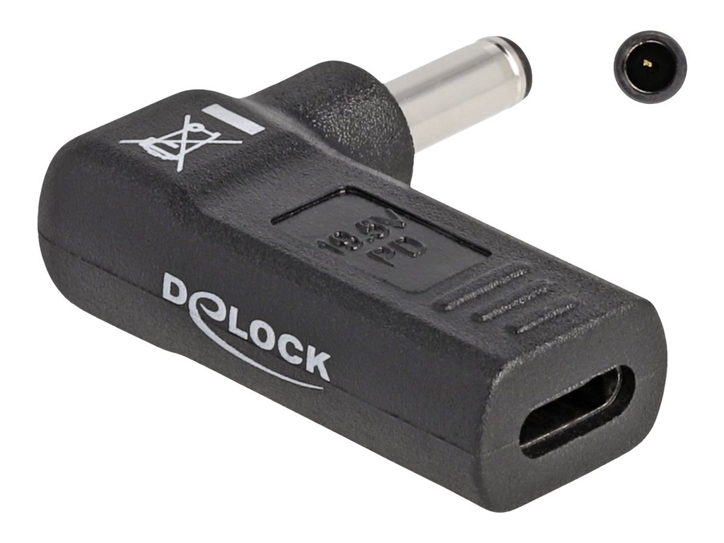 Delock Netzteil - USB-C (W) zu Gleichstromstecker 4,5 x 3,0 mm (M)
