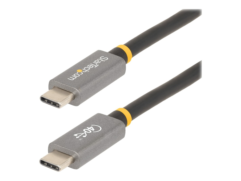 StarTech.com 1 m USB4 Kabel, USB-IF zertifiziertes USB C Kabel, 40Gbit/s - USB-Kabel - 24 pin USB-C (M)