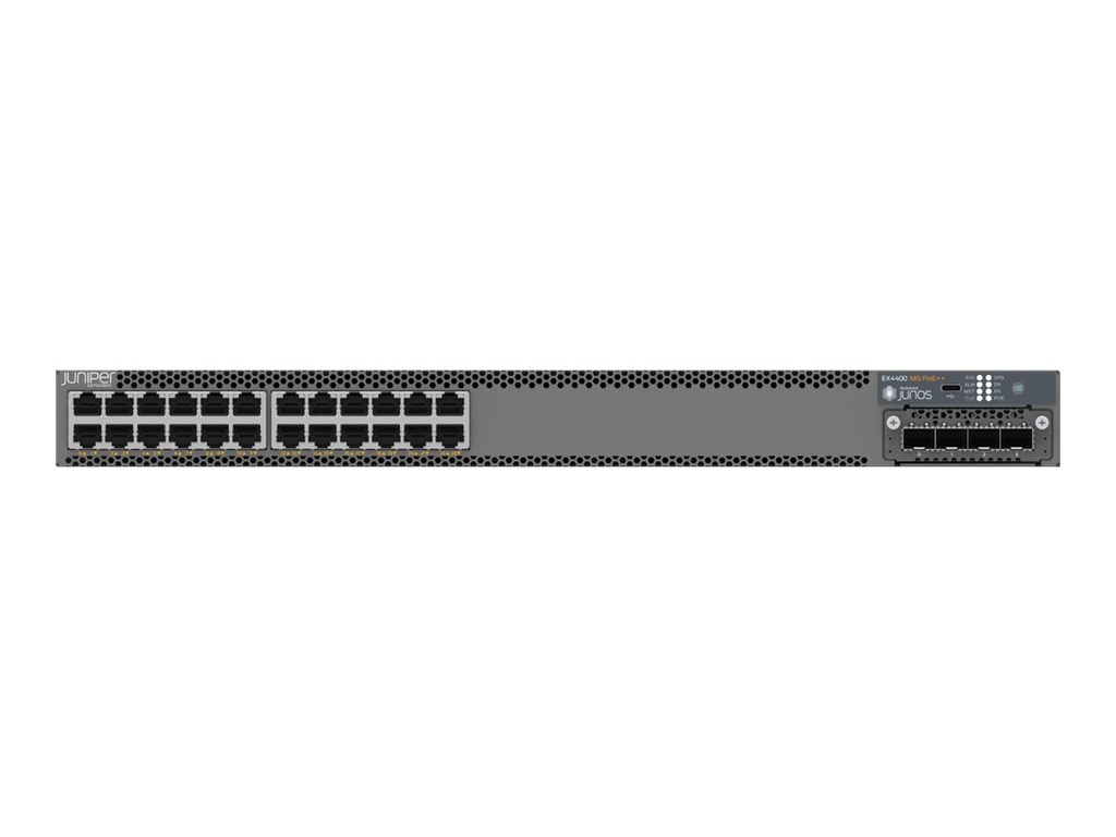 Juniper EX Series EX4400-24MP - Switch - L3 - managed - 24 x 100/1000/2.5G/5G/10GBase-T (PoE++)