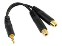 StarTech.com 15cm Stereo Splitter Kabel - 3,5mm