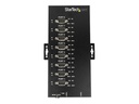 StarTech.com 8 Port Serieller Hub, USB auf RS232/RS485/RS422 Adapter - Industrieller USB 2.0 auf DB9 Konverter Hub - IP30 Schutzklasse - Hutschienenmontierbar, 15kV ESD Schutz (ICUSB234858I)