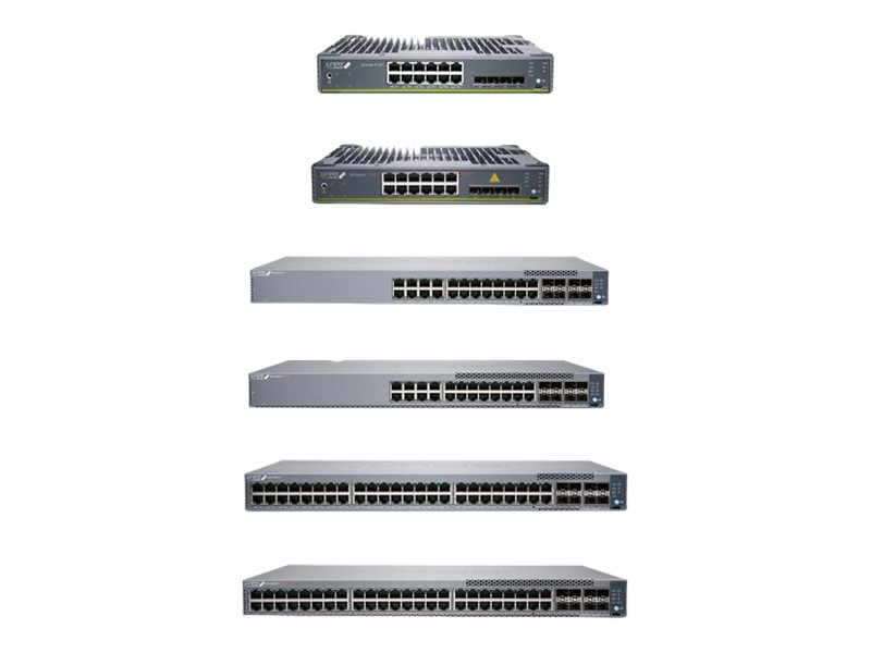 Juniper EX Series EX4100-F-12T - Switch - L3 - managed - 12 x 10/100/1000Base-T + 4 x 10 Gigabit (Uplink)