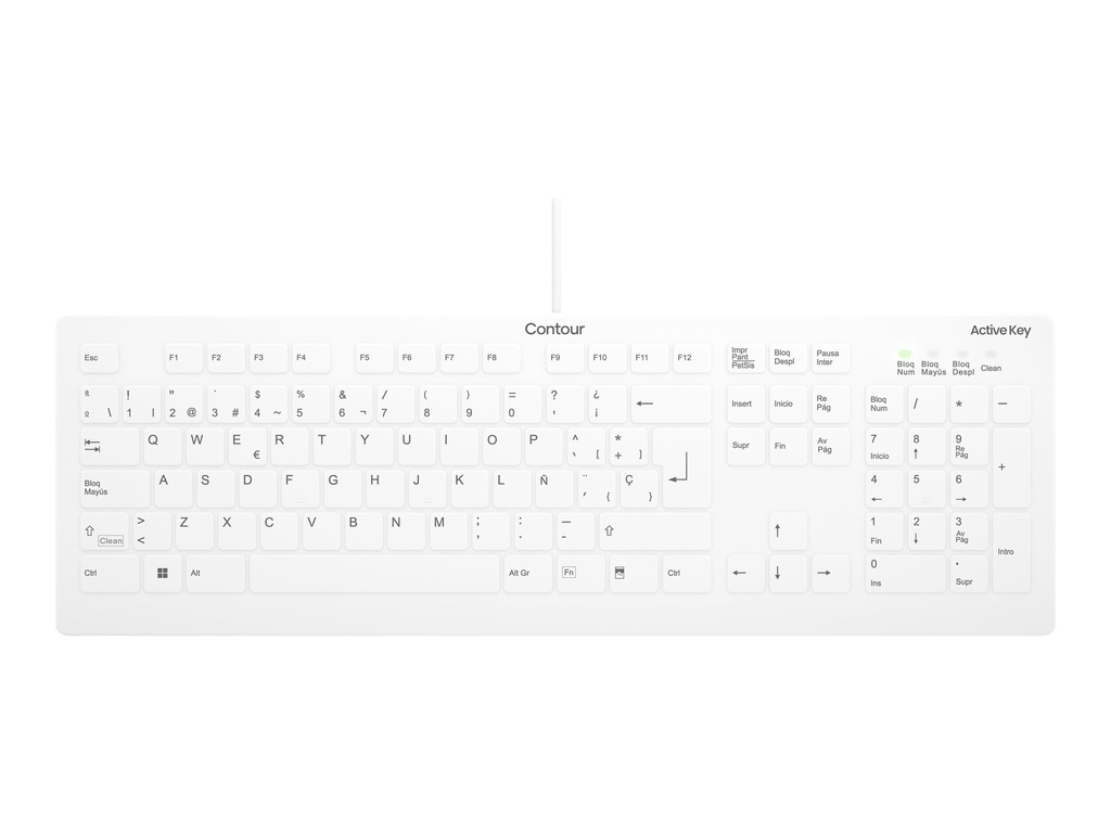 Cherry Contour Active Key QuickClean AK-C8112 - Tastatur