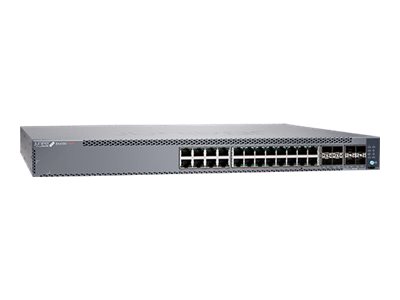 Juniper EX Series EX4100-24P - Switch - L3 - managed - 24 x 10/100/1000Base-T + 4 x 10 Gigabit (Uplink)