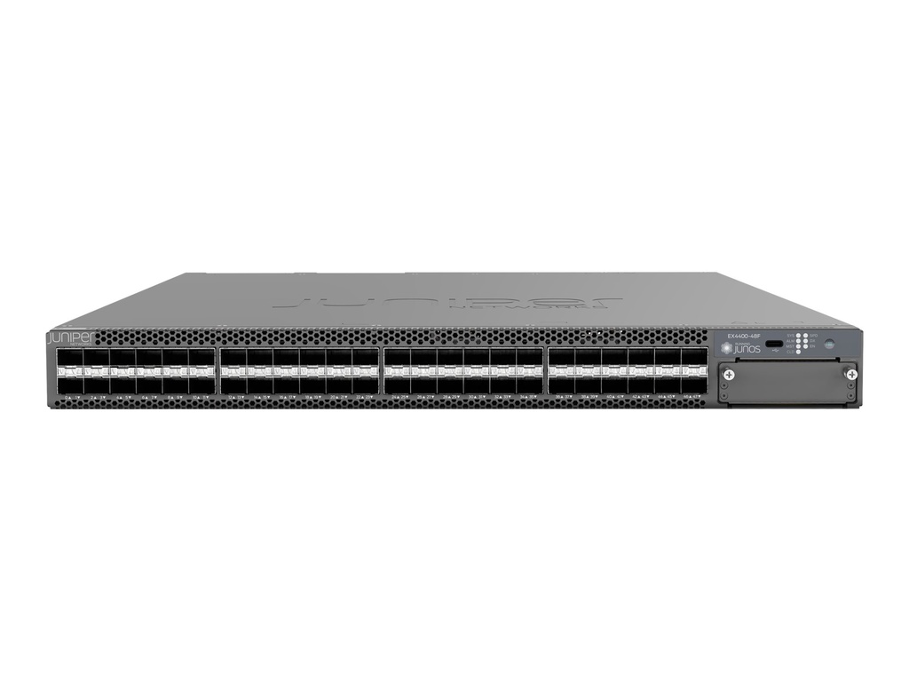 Juniper EX Series EX4400-48F - Switch - L3 - managed - 12 x 1/10GBase-X SFP+ + 36 x 1000Base-X SFP + 2 x 100 Gigabit (Stacking)