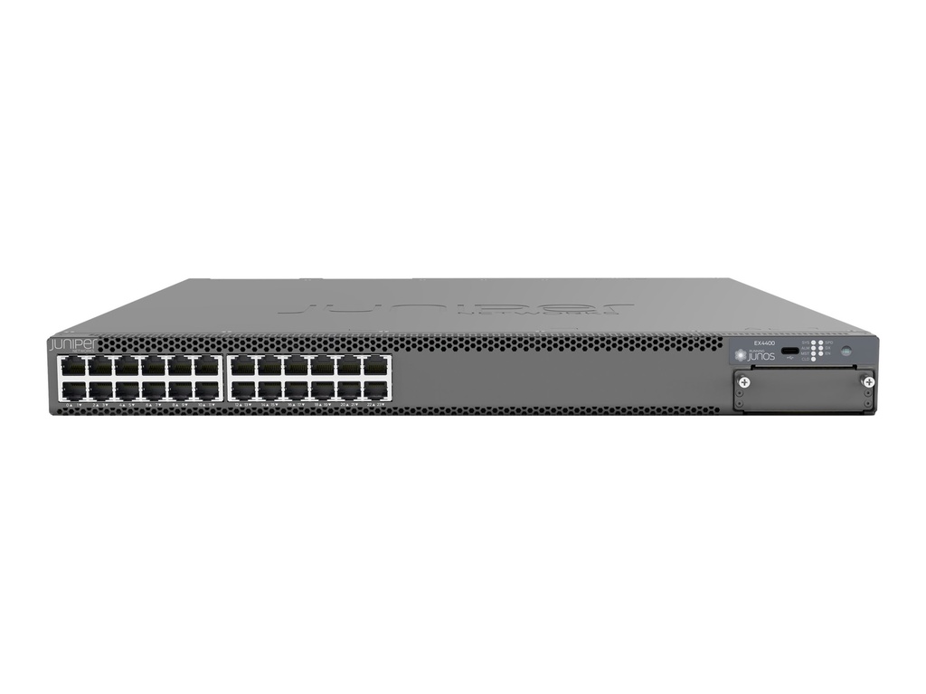 Juniper EX Series EX4400-24T - Switch - L3 - managed - 24 x 10/100/1000 + 2 x 100 Gigabit (Stacking)