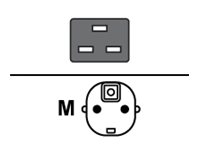 Juniper Stromkabel - IEC 60320 C19 zu power CEE 7/7 (S)