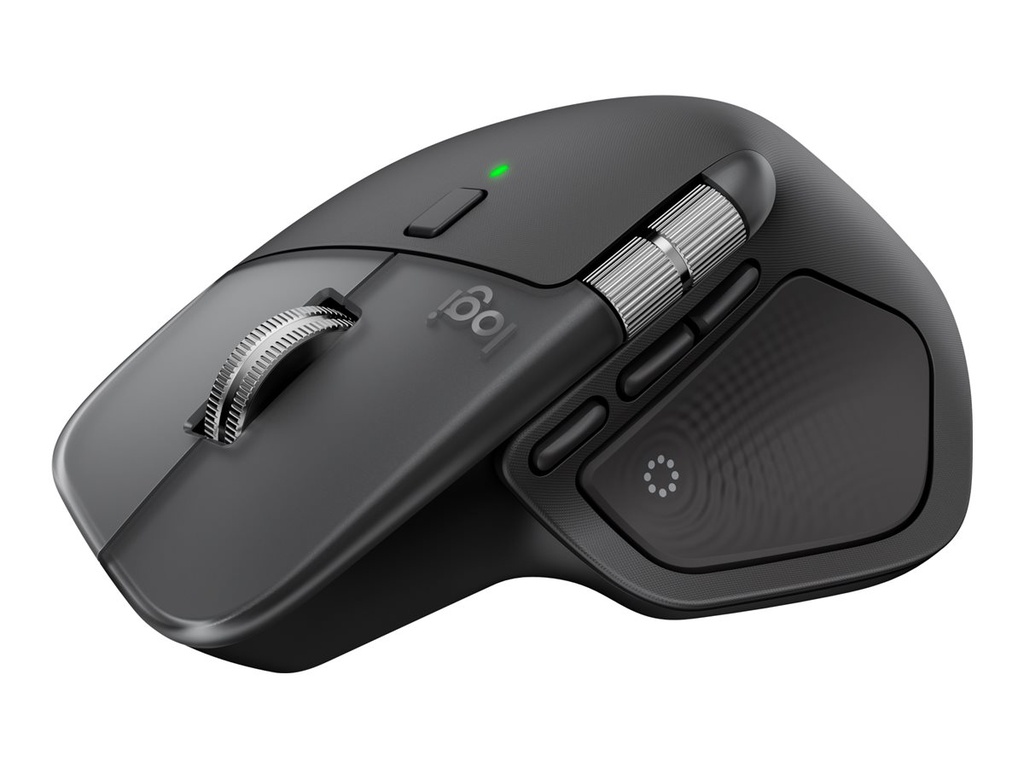 [910-007577] Logitech MX Master 4 for Mac - Maus - 8 Tasten - kabellos - Bluetooth, 2.4 GHz - kabelloser Empfänger (USB)